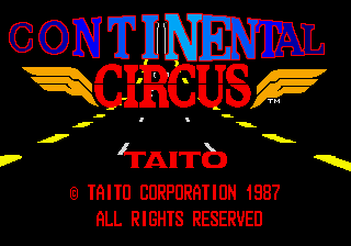 Continental Circus (Taito Z System) (Arcade) (gamerip) (1988